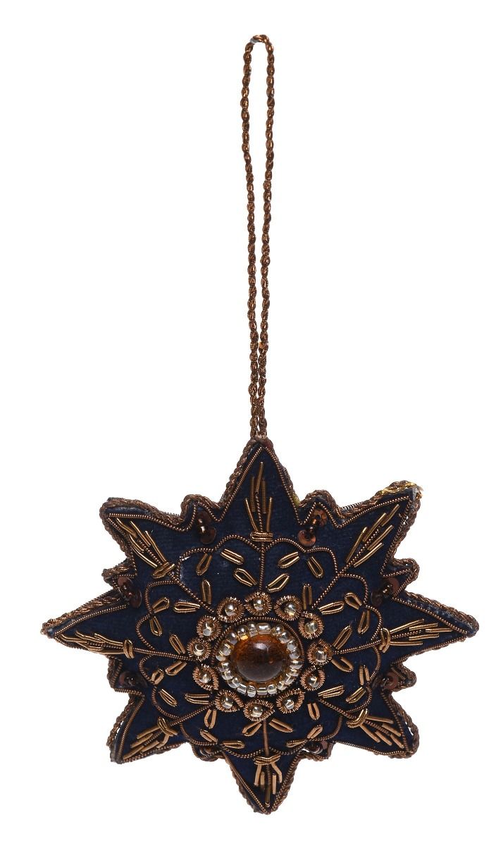 Ornament Haftowany Kwiat 10 cm