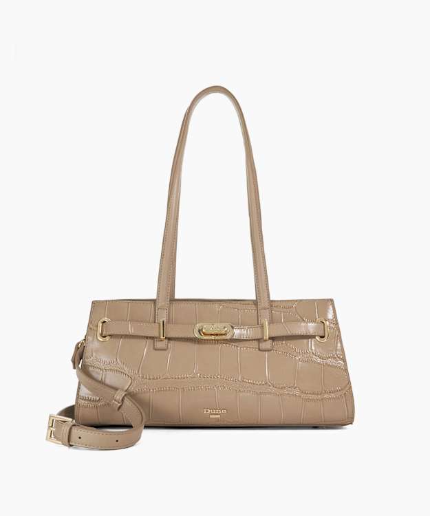 Depend Grey - Leather Shoulder Bag