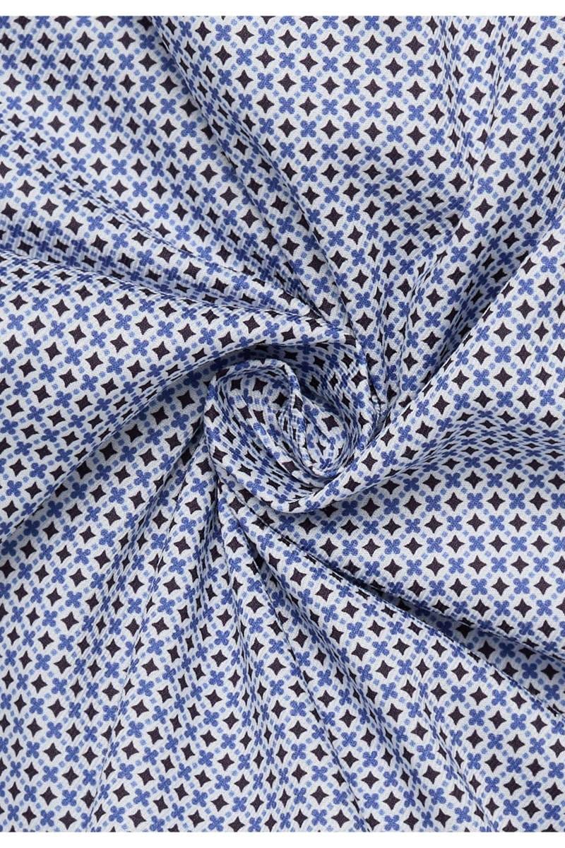 ETERNA Slim Fit Hemd mittelblau, Bedruckt