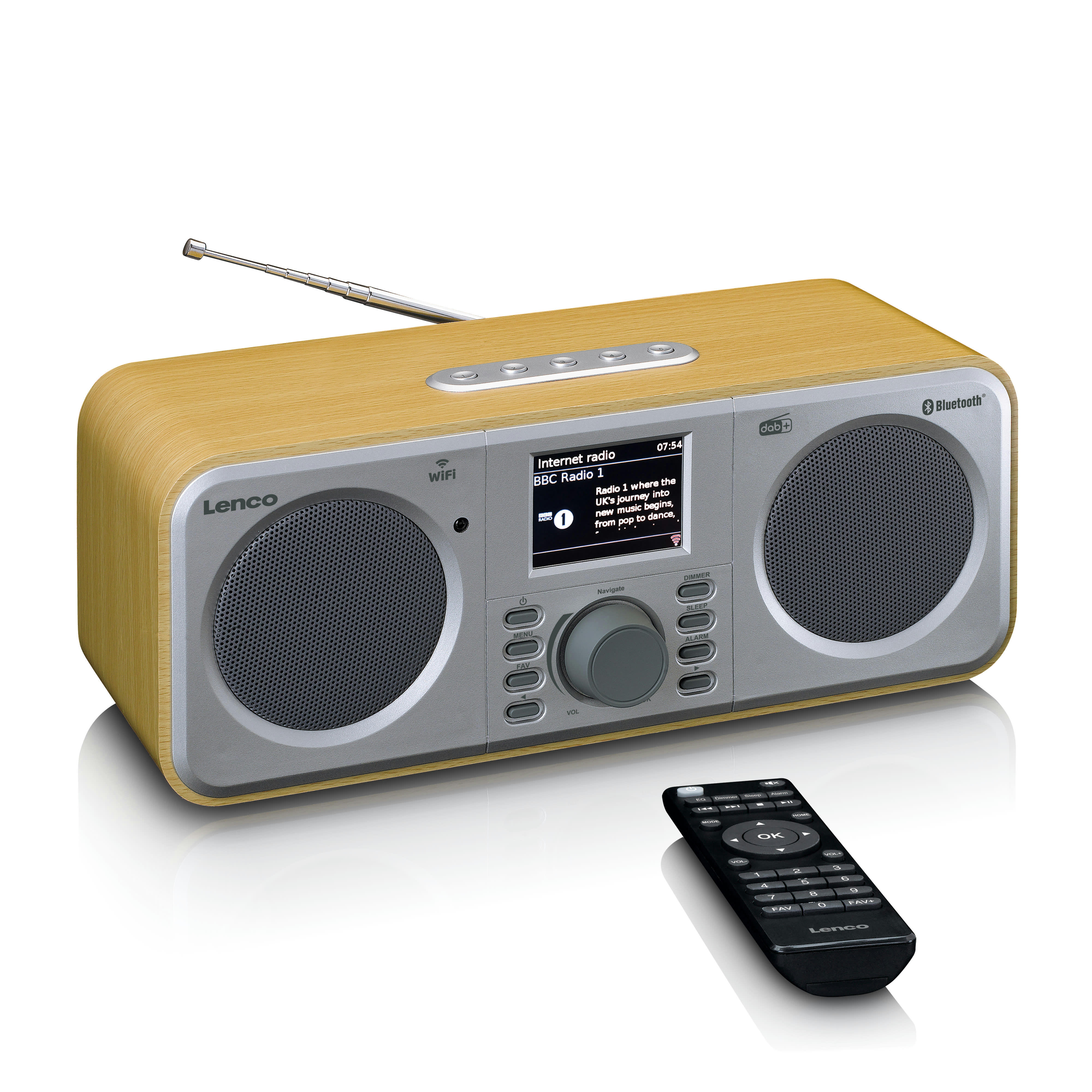 - Radio internet avec dab+ et spotify connect bois