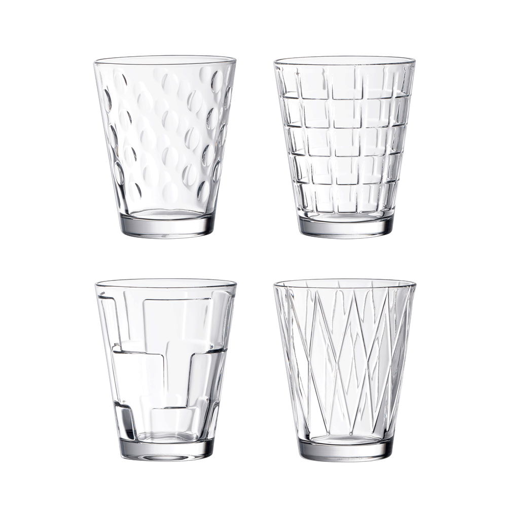 Dressed Up Water glass - Clear, 6.8 oz, crystal glass