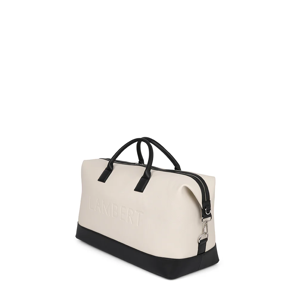 The June - Oyster Vegan Leather Travel Bag
