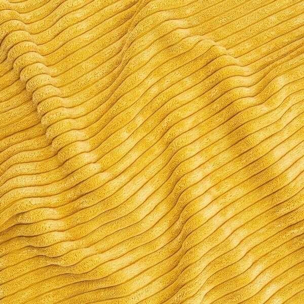 Sweet Jojo Designs Mustard Yellow Unisex Boy Girl Body (Pillow Case Pillow Not Included) Striped Corduroy Textured Minimalist