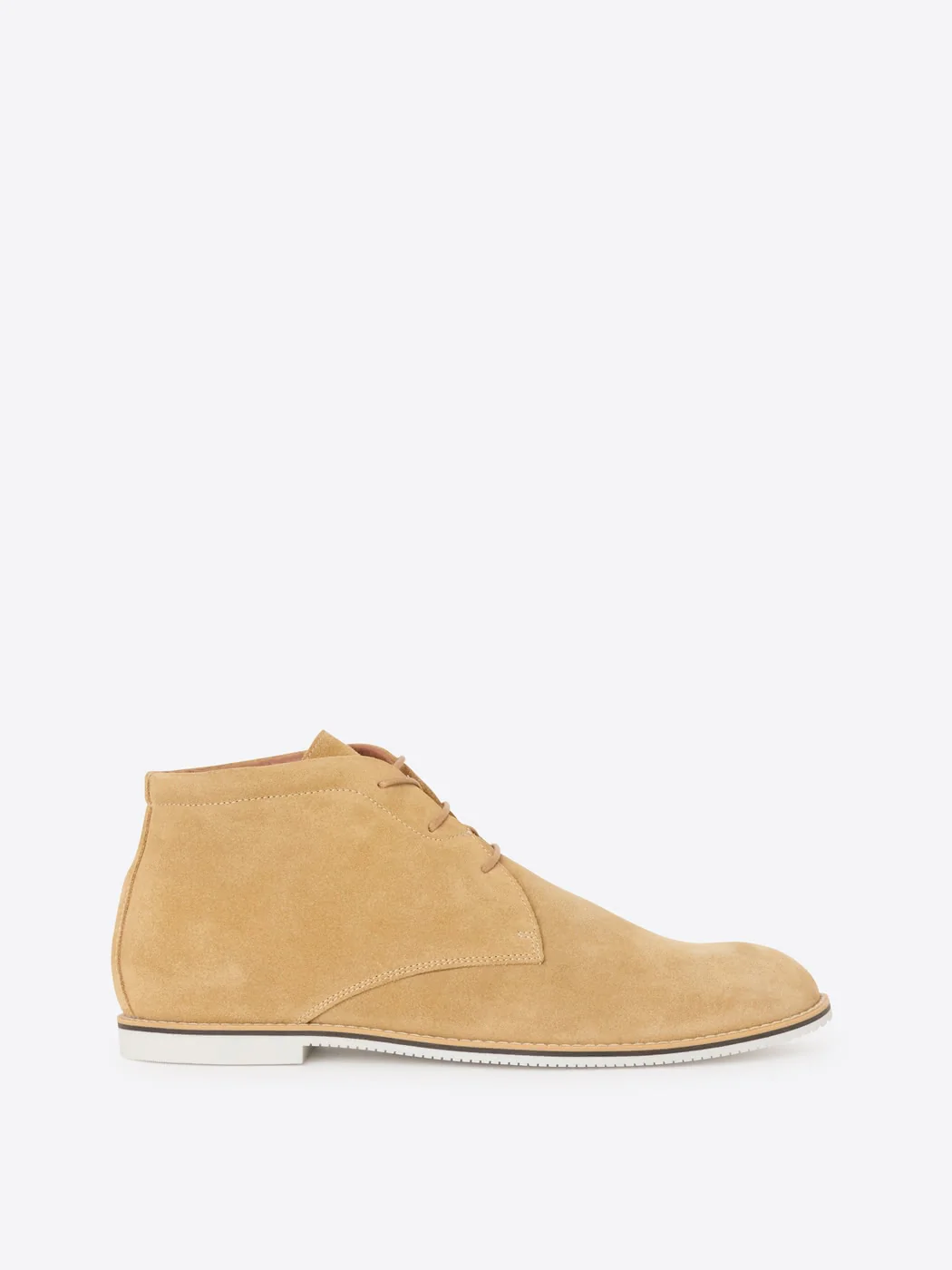 Bottines en cuir suédé