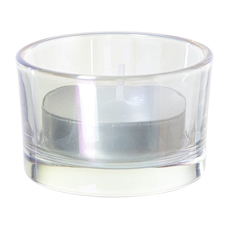 Waxinelichthouder iriserend - groen - &Oslash;5x3.2 cm