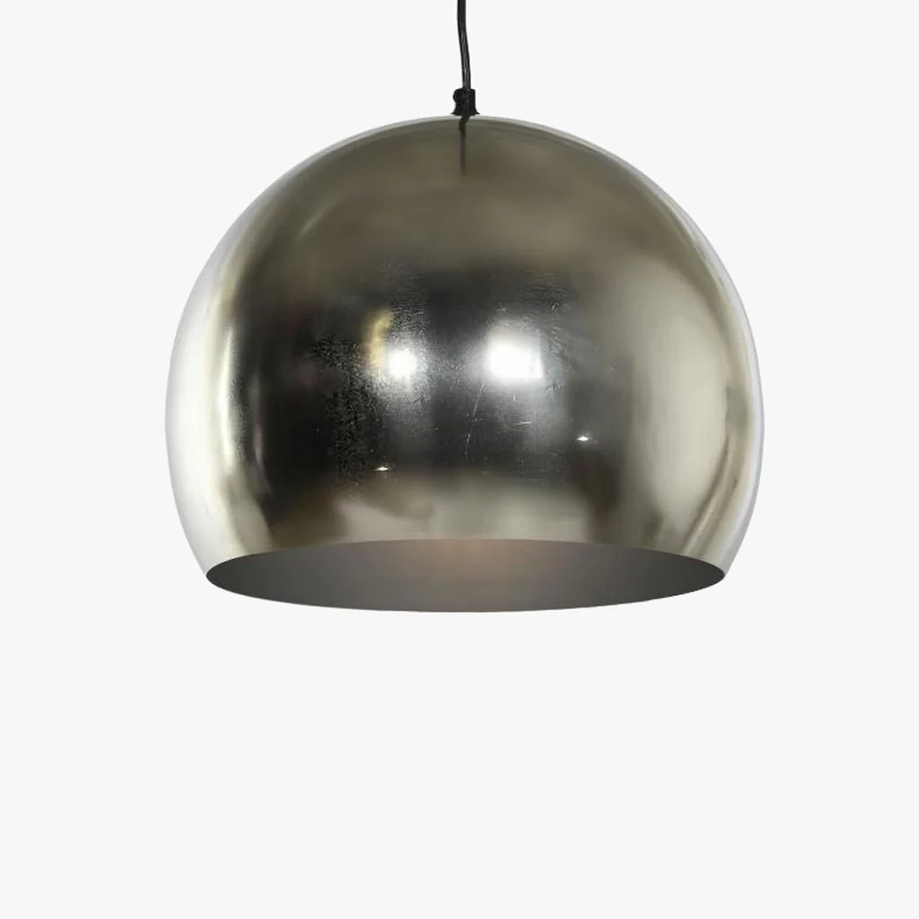 Candeeiro de Teto Bola Prateado ICONIC