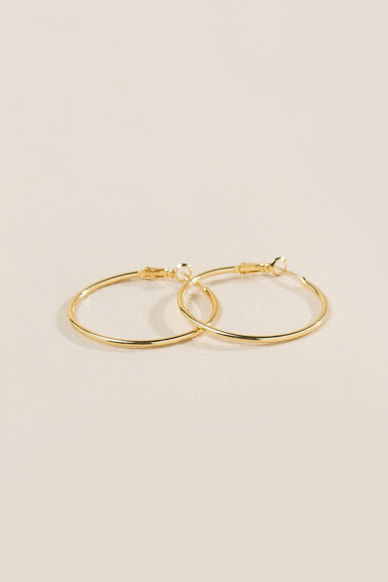 Courtney Hoops In Gold