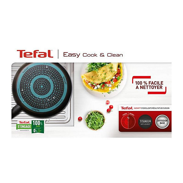 Casserole inox 14cm marron Tefal B5542702 easy cook &clean