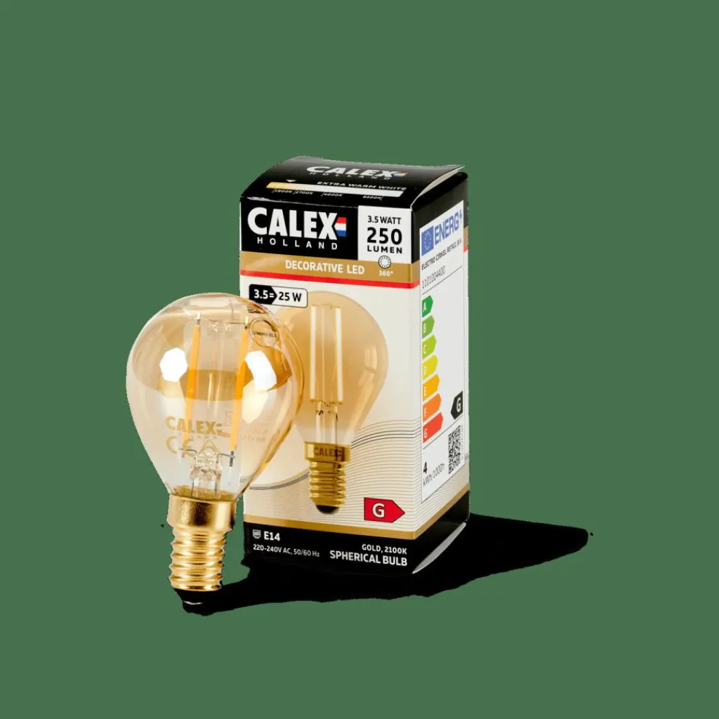 Ampoules Led^CASA CALEX Ampoule à Filament E14 Doré