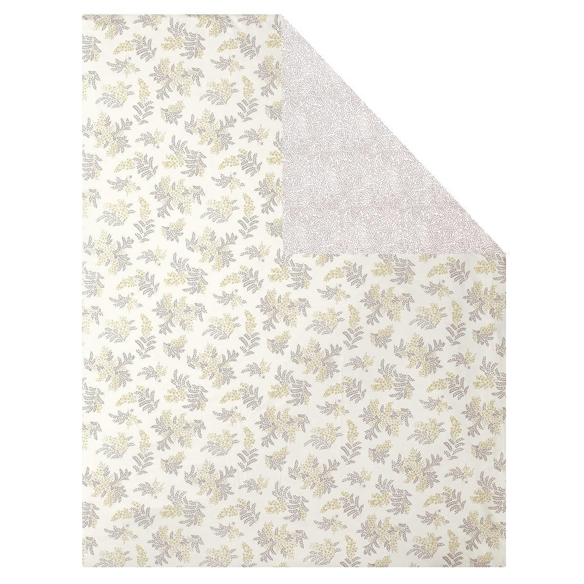 MIMOSA - Housse de couette coton jaune 260x240 cm