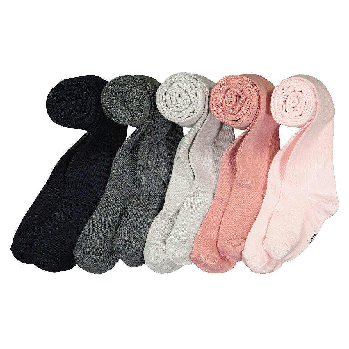 Lot de 5 paires de collants unis