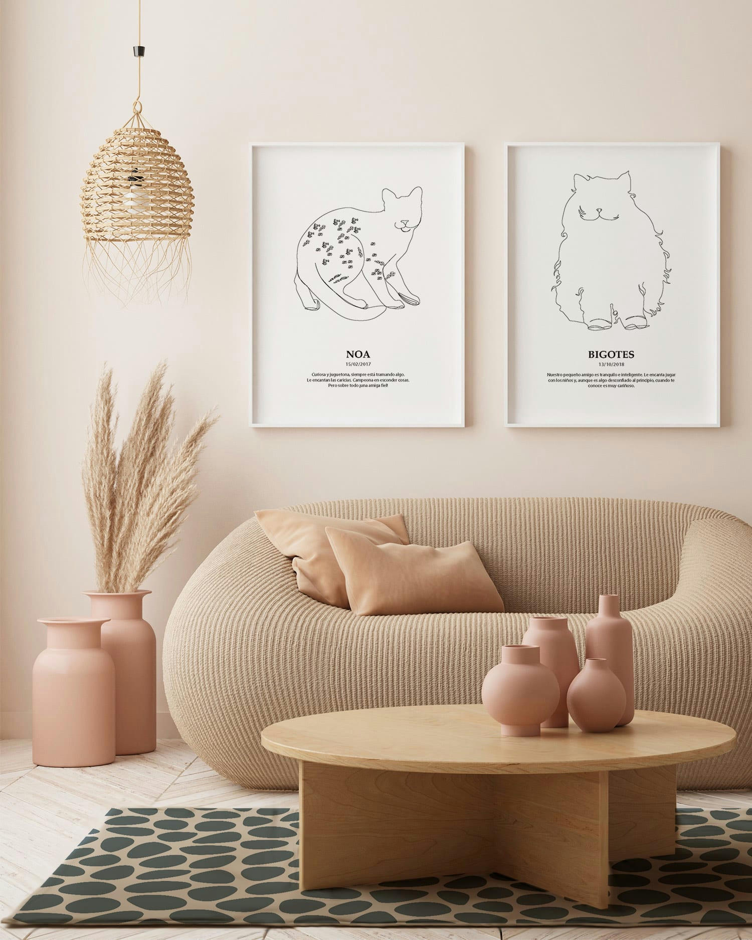 ALFOMBRAS MINIMALISTAS 2 - Tapis vinyle motif pavée bleu 160x230cm