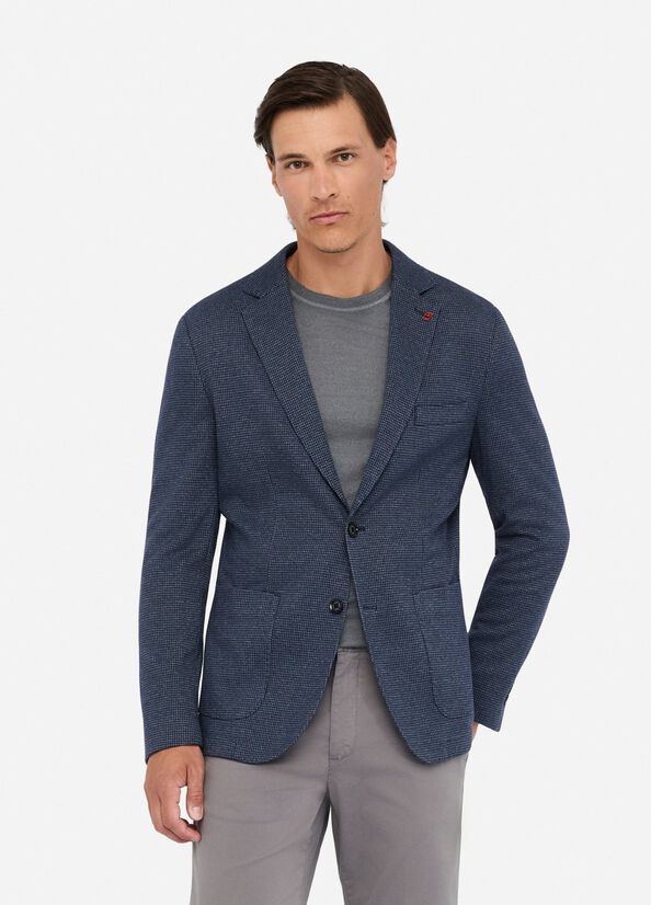 Blazer pied de poule in cotone