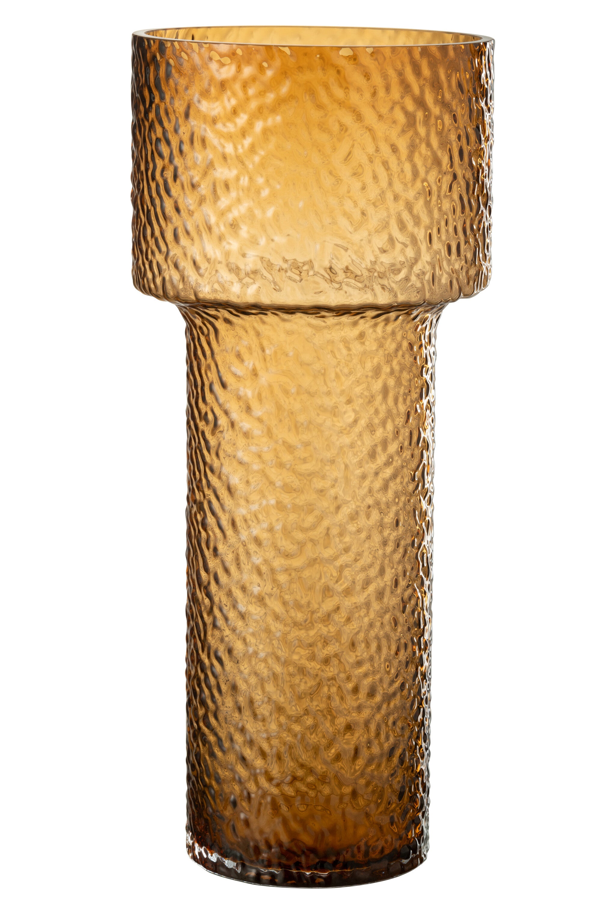 J-Line vaas Betty - glas - bruin - large - 45 cm hoog