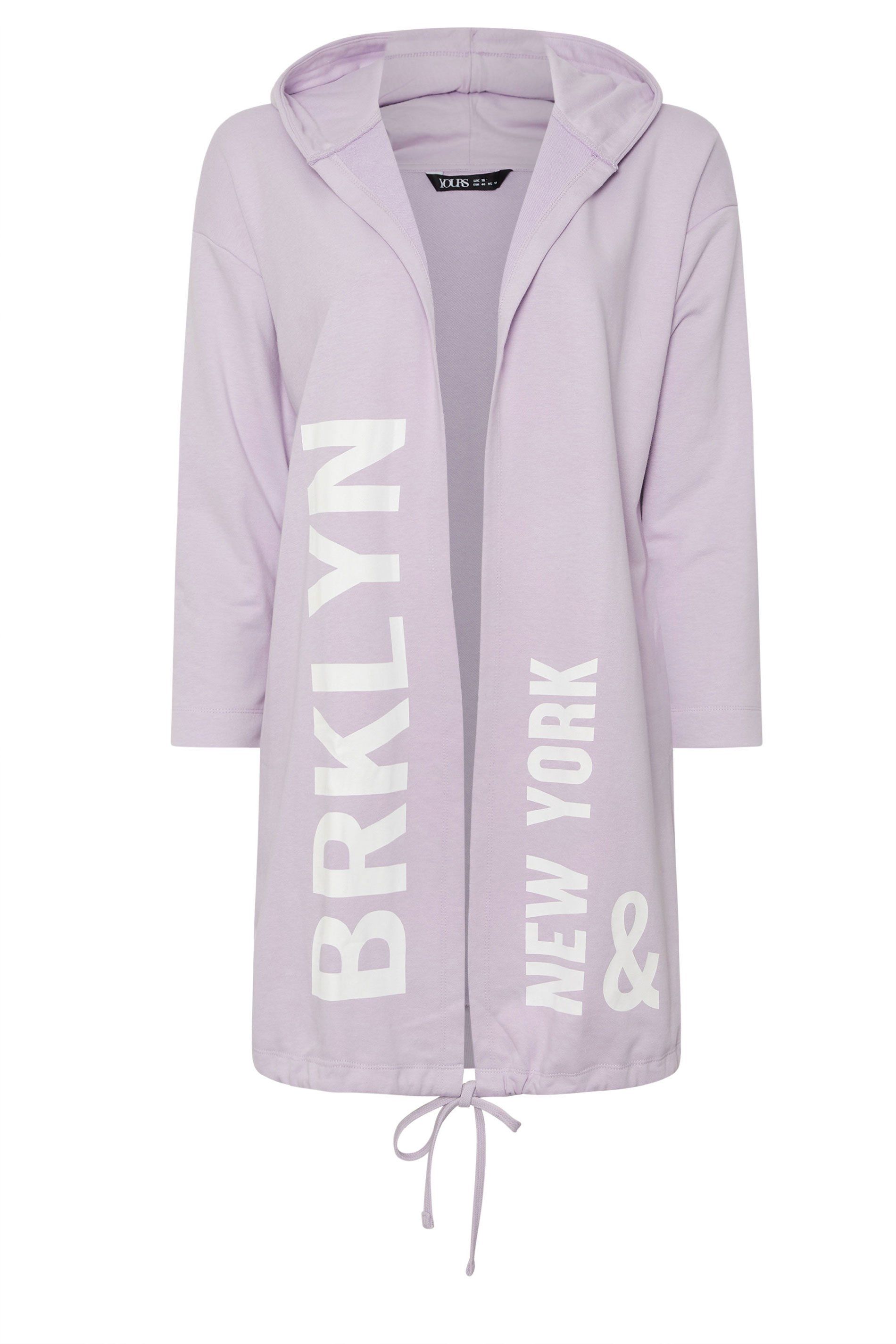 Yours BRKLYN' Slogan Longline Hoodie