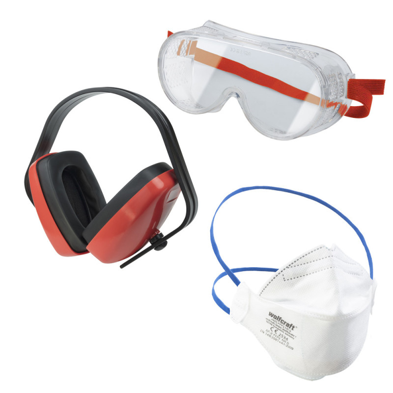 Kit de protection 3 pièces WOLFCRAFT