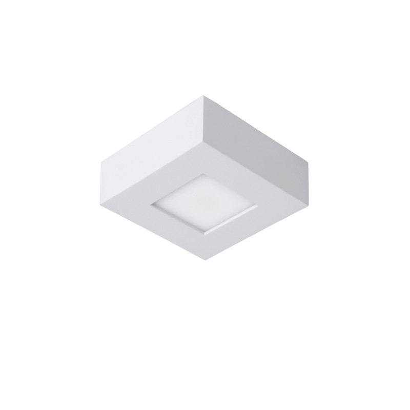 Plafonnier LED pour salle de bain Brice carré blanc 430 lm 8 W LUCIDE