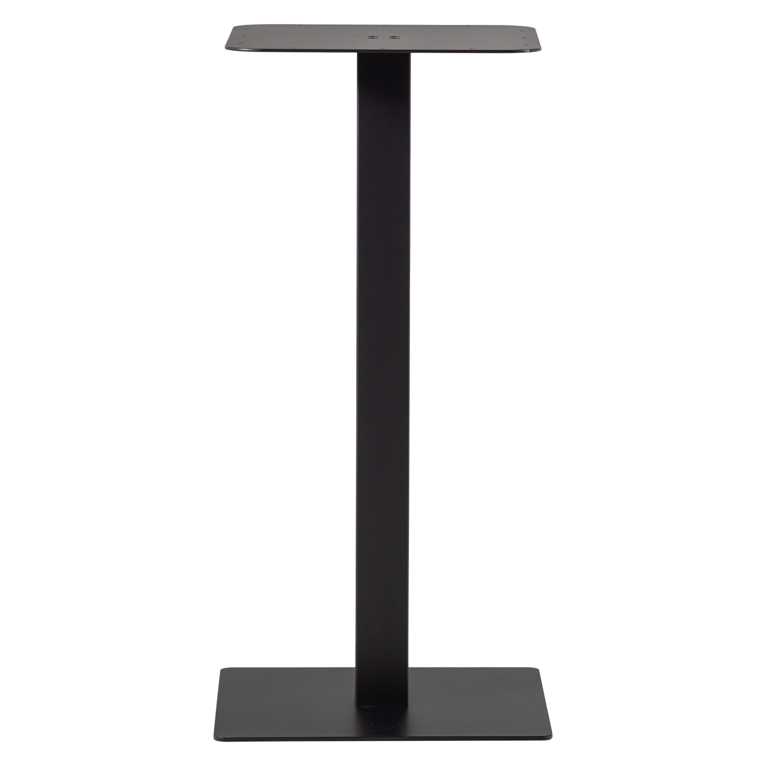 WOOOD vierkante bartafel poot Bistro - Metaal - Zwart- 105x50x50