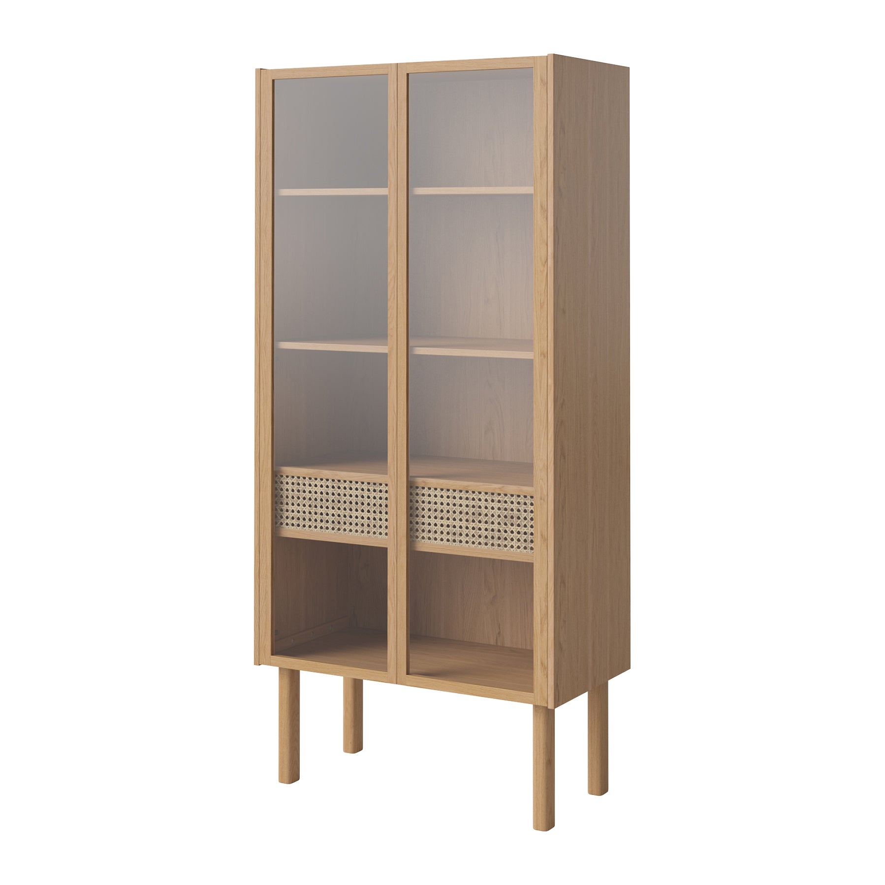 Bolia Cana Vitrinekast - Hoog - Geolied Eiken