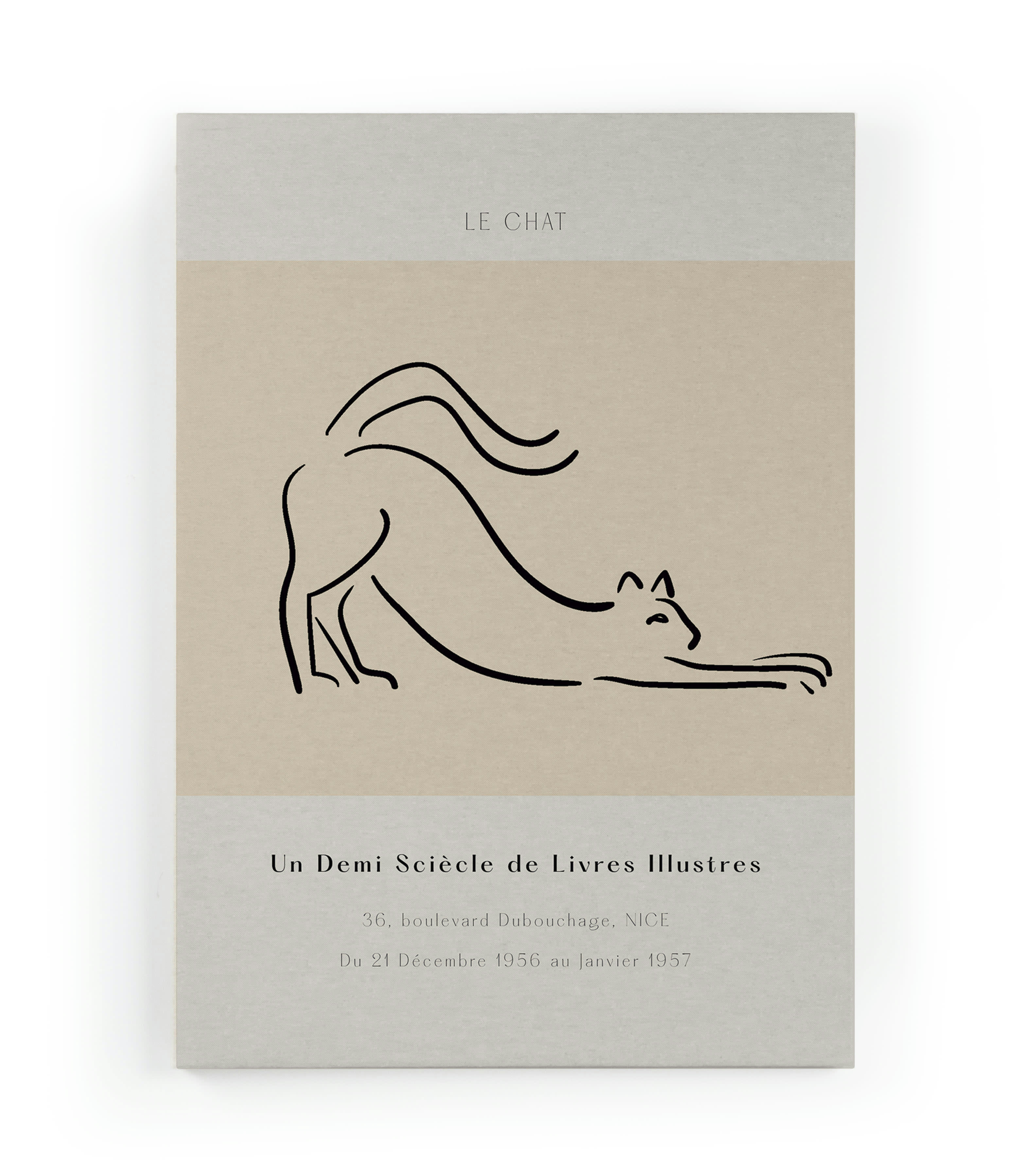 LE CHAT - Peinture sur toile 60x40 Imprimé Chat