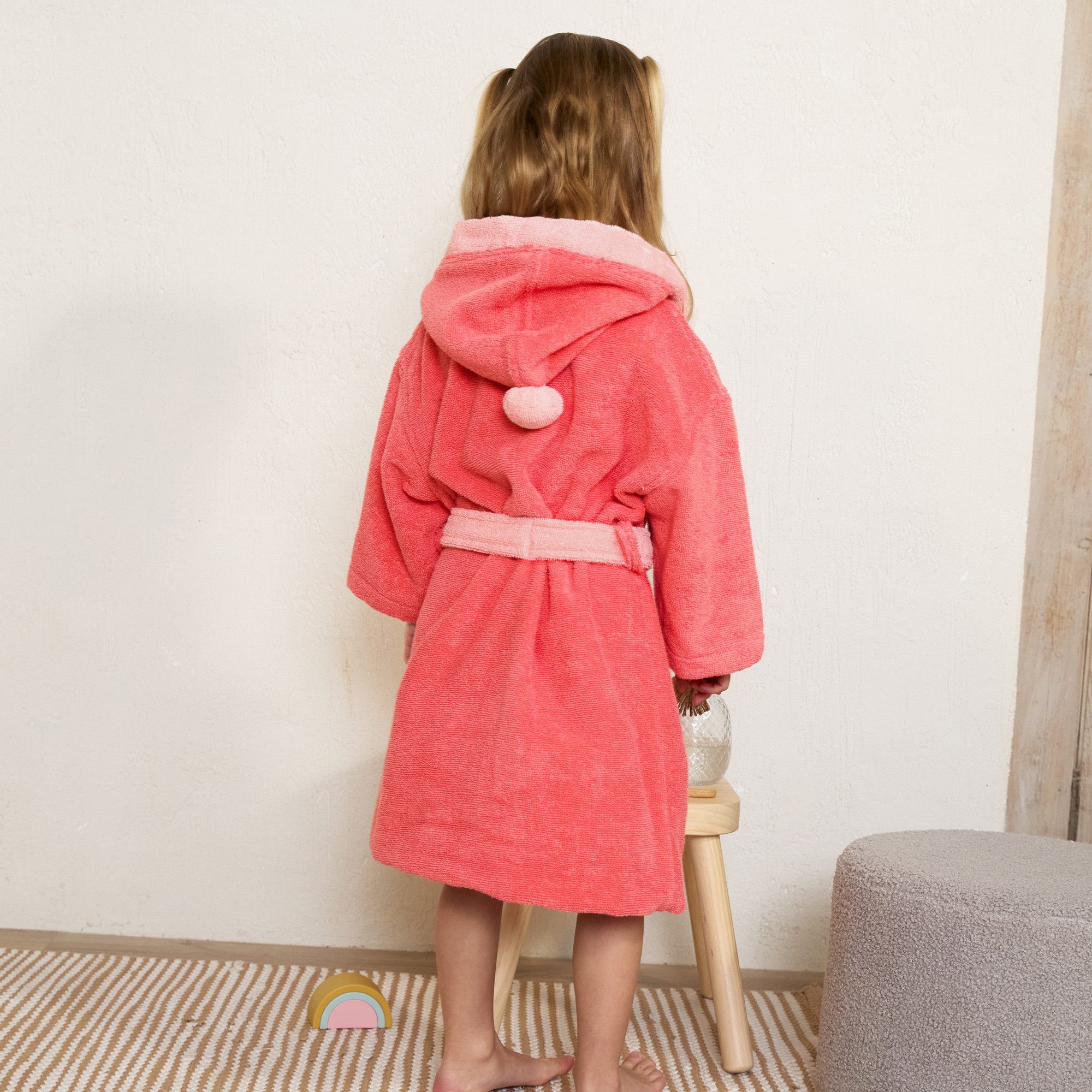 Peignoir à capuchePetit pompon