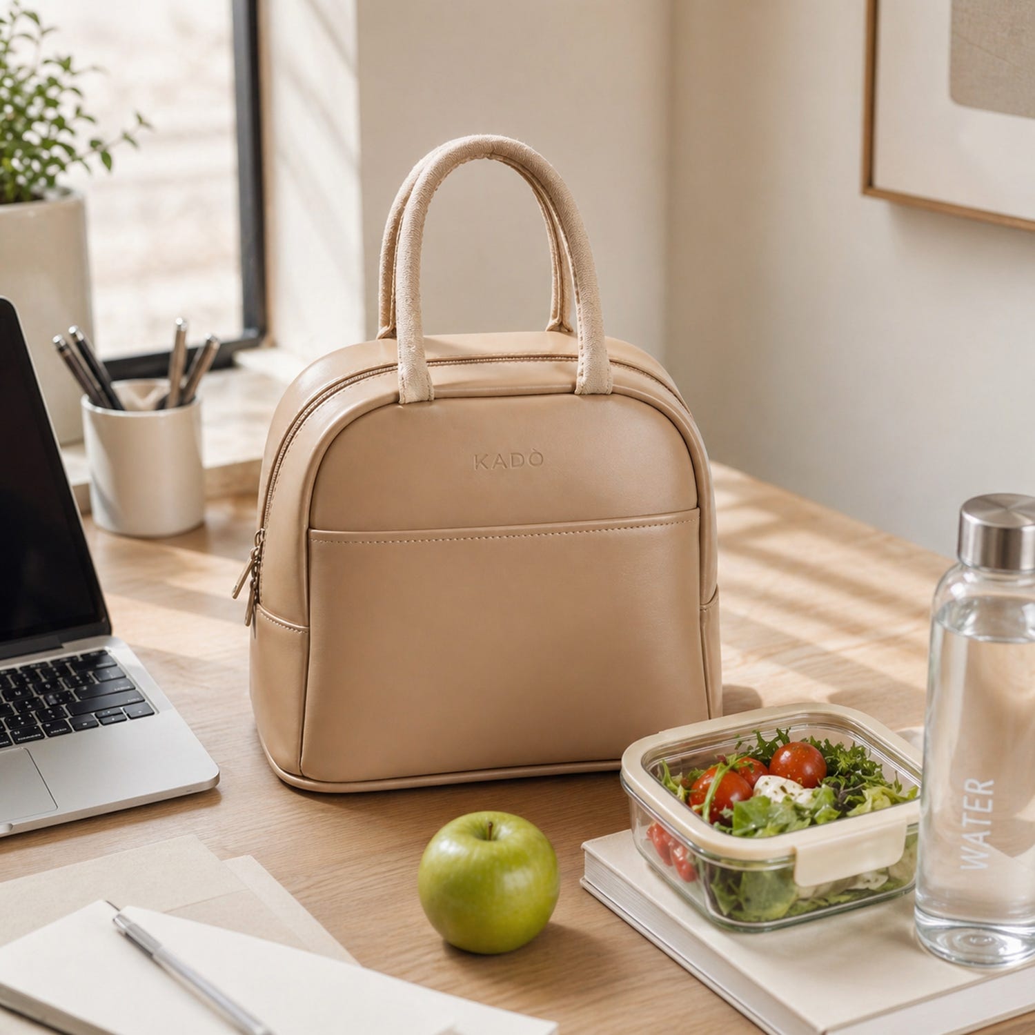 Borsa termica 8 L con manici rosa