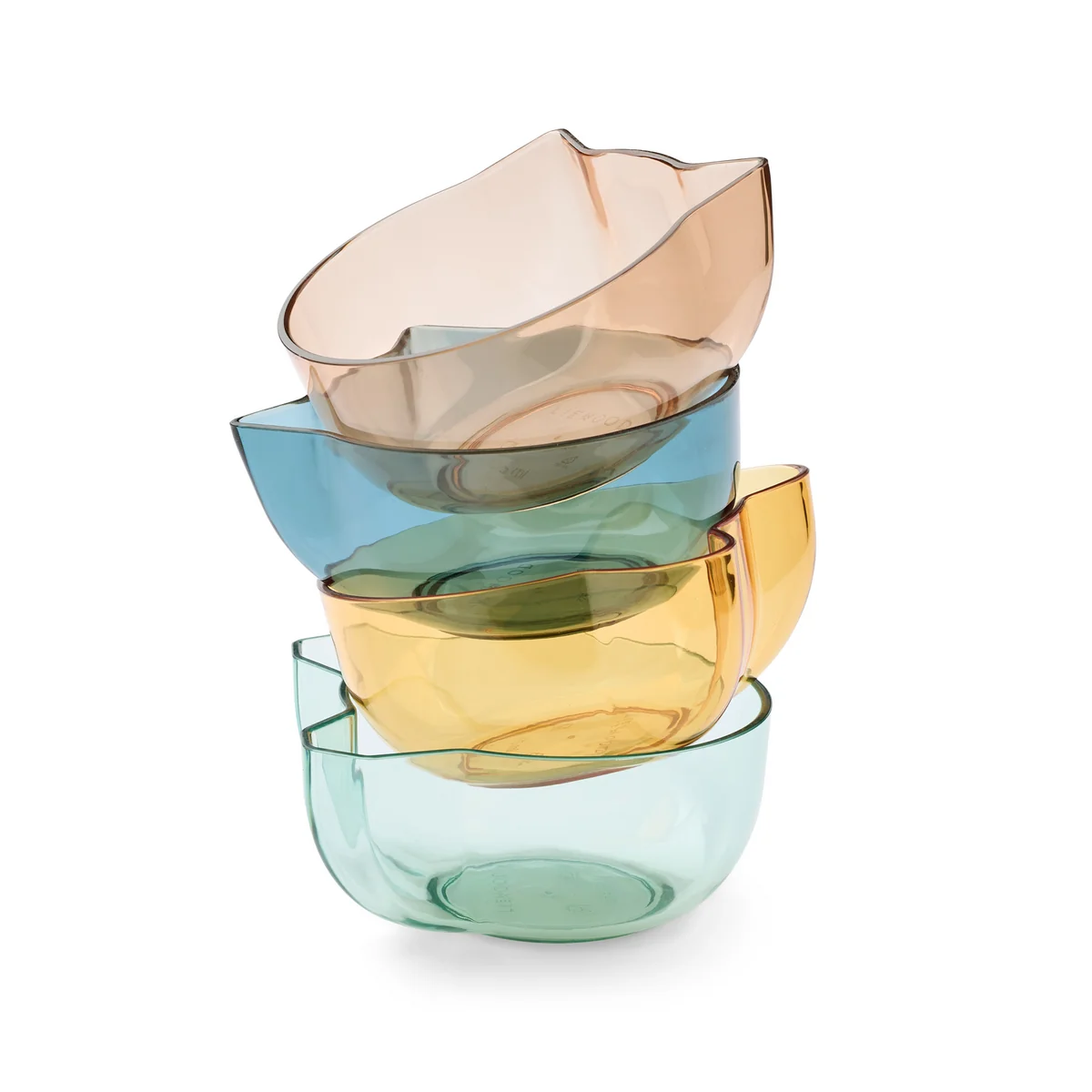 LIEWOOD - Berno Schale, 275 ml, indigo multi mix (4er-Set)