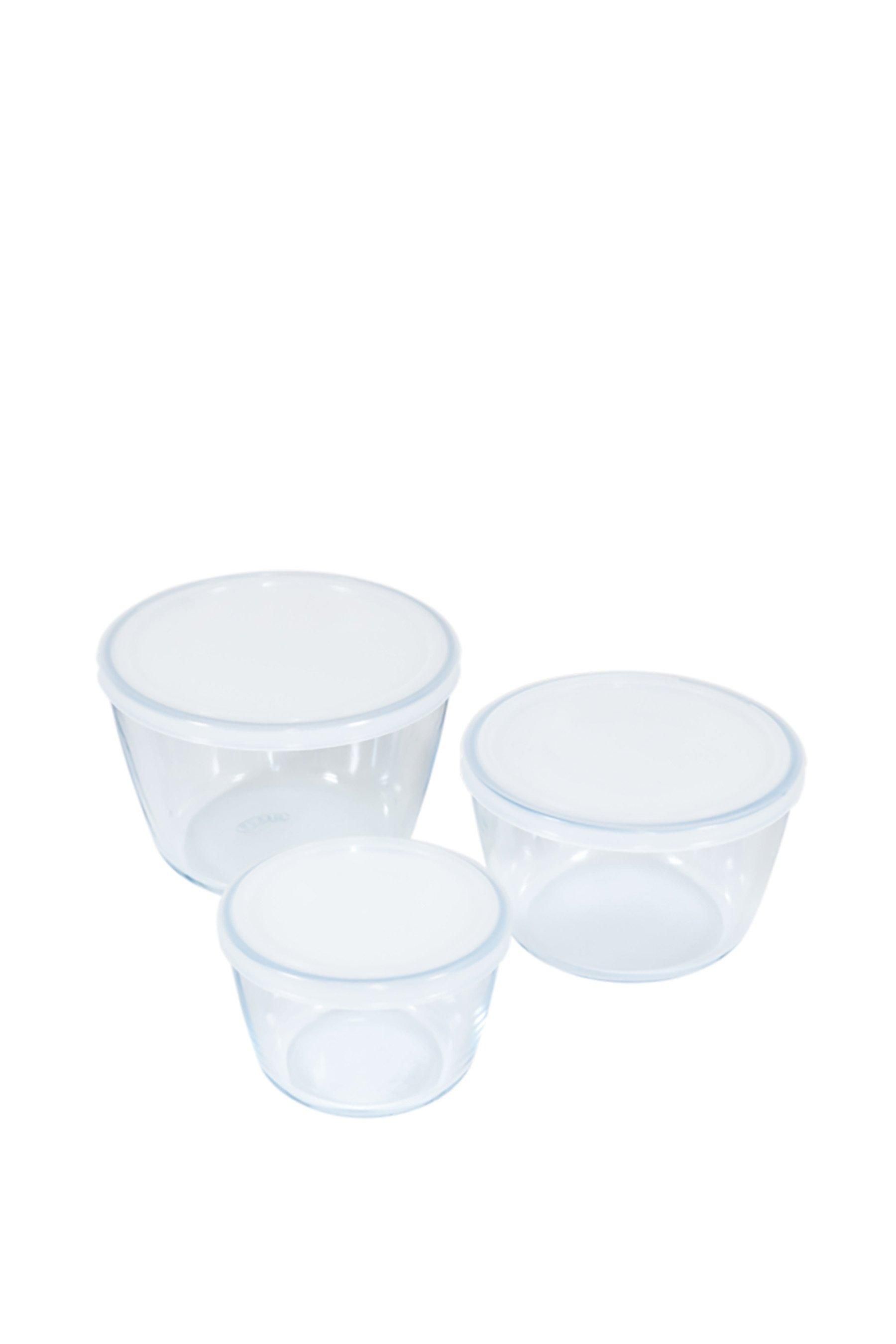 Pyrex Cook & Freeze' 3 Piece Glass Round Food Container Set