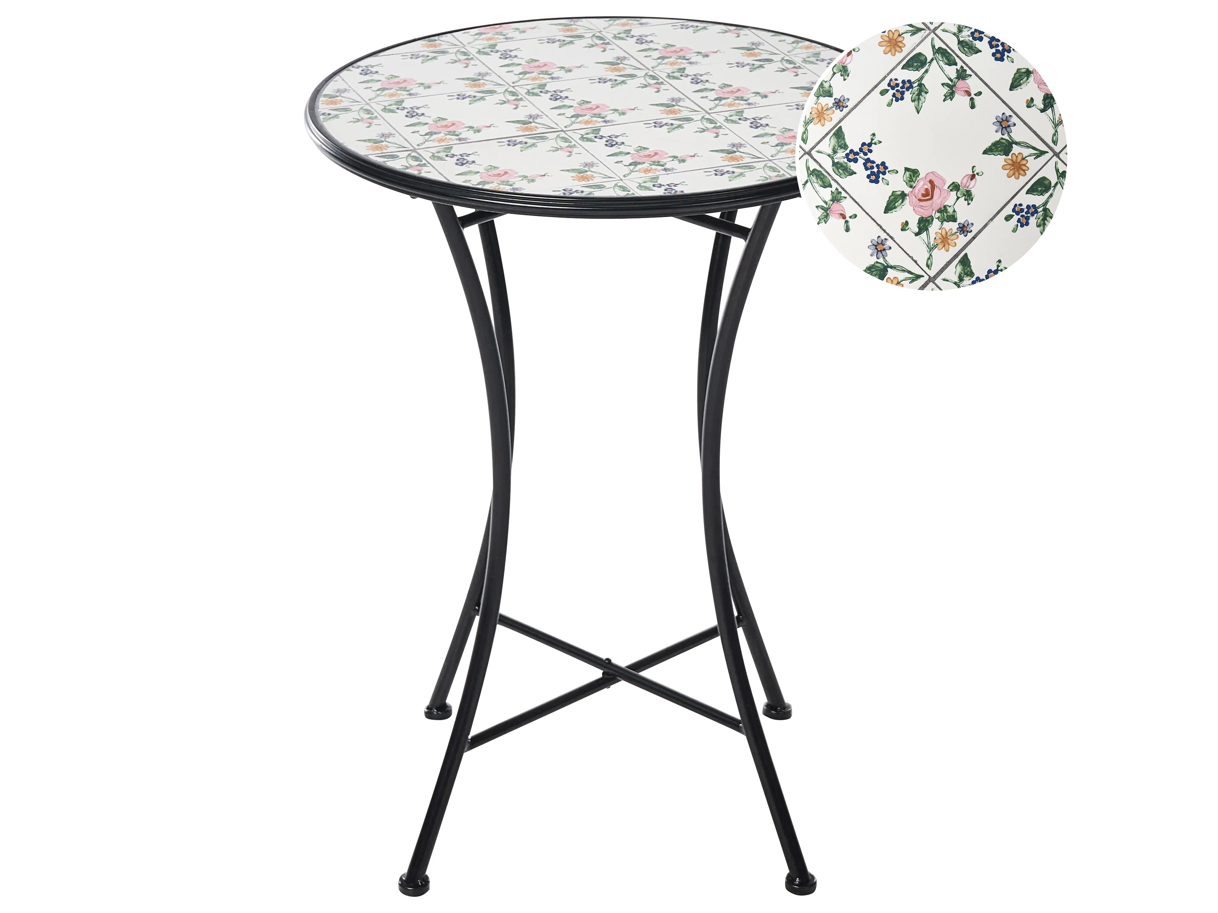 Bistro Set COLLIO Metal Black