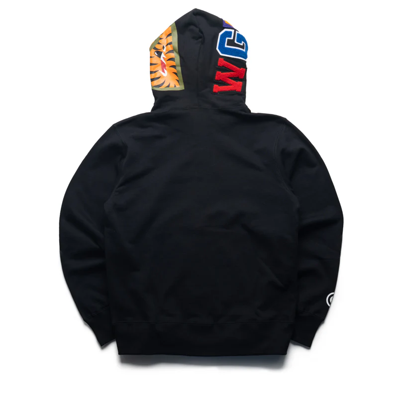 A Bathing Ape Shark Full Zip Hoodie - Black