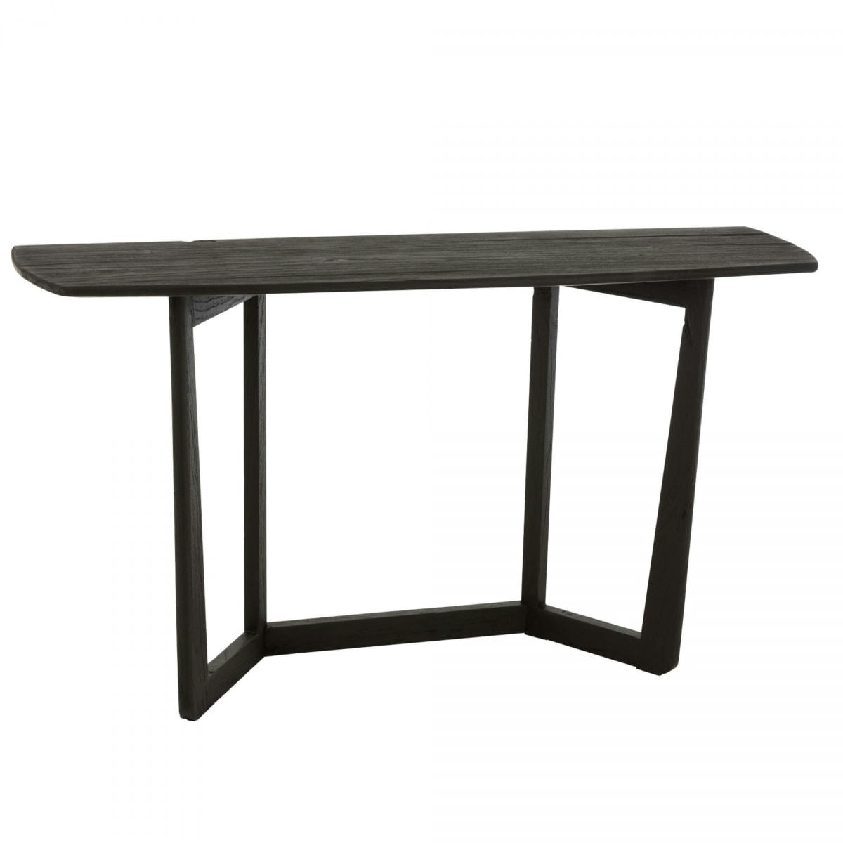 MATY - Console moderne 140cm en bois noir