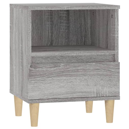 NNEVL Bedside Cabinets 2 pcs Grey Sonoma 40x35x50 cm