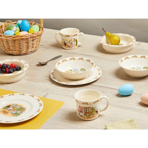Royal Doulton Bunnykins Christening Mug & Plate 2 Piece Set