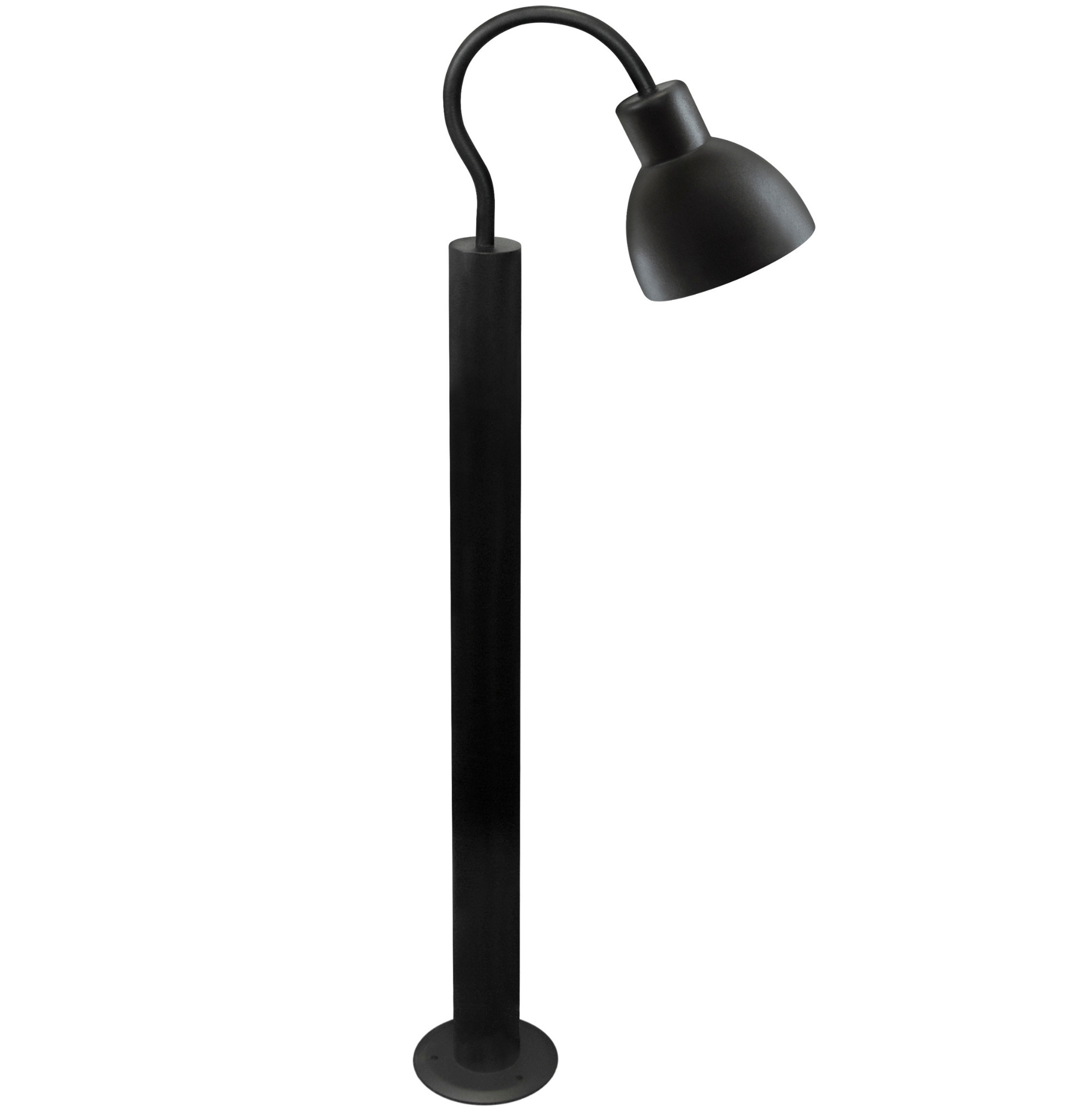 Lampa ogrodowa stojąca czarny mat ARNE wys:100 cm 1xE27x10W IP44 Polux