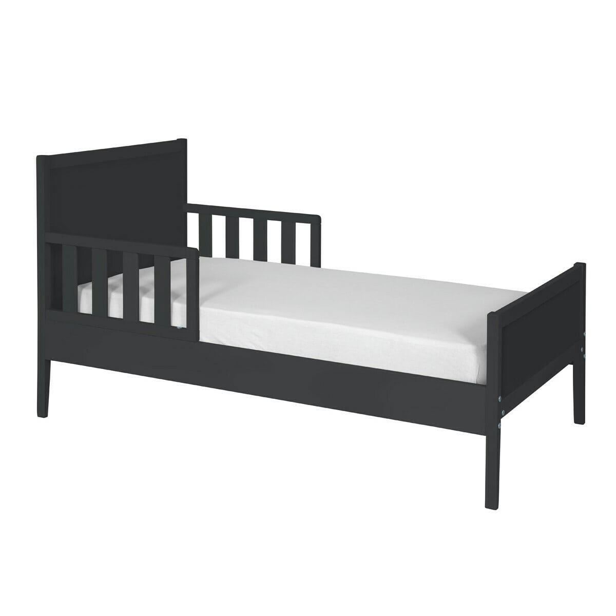 TINA - Lit enfant avec matelas 70x140 cm bois massif gris