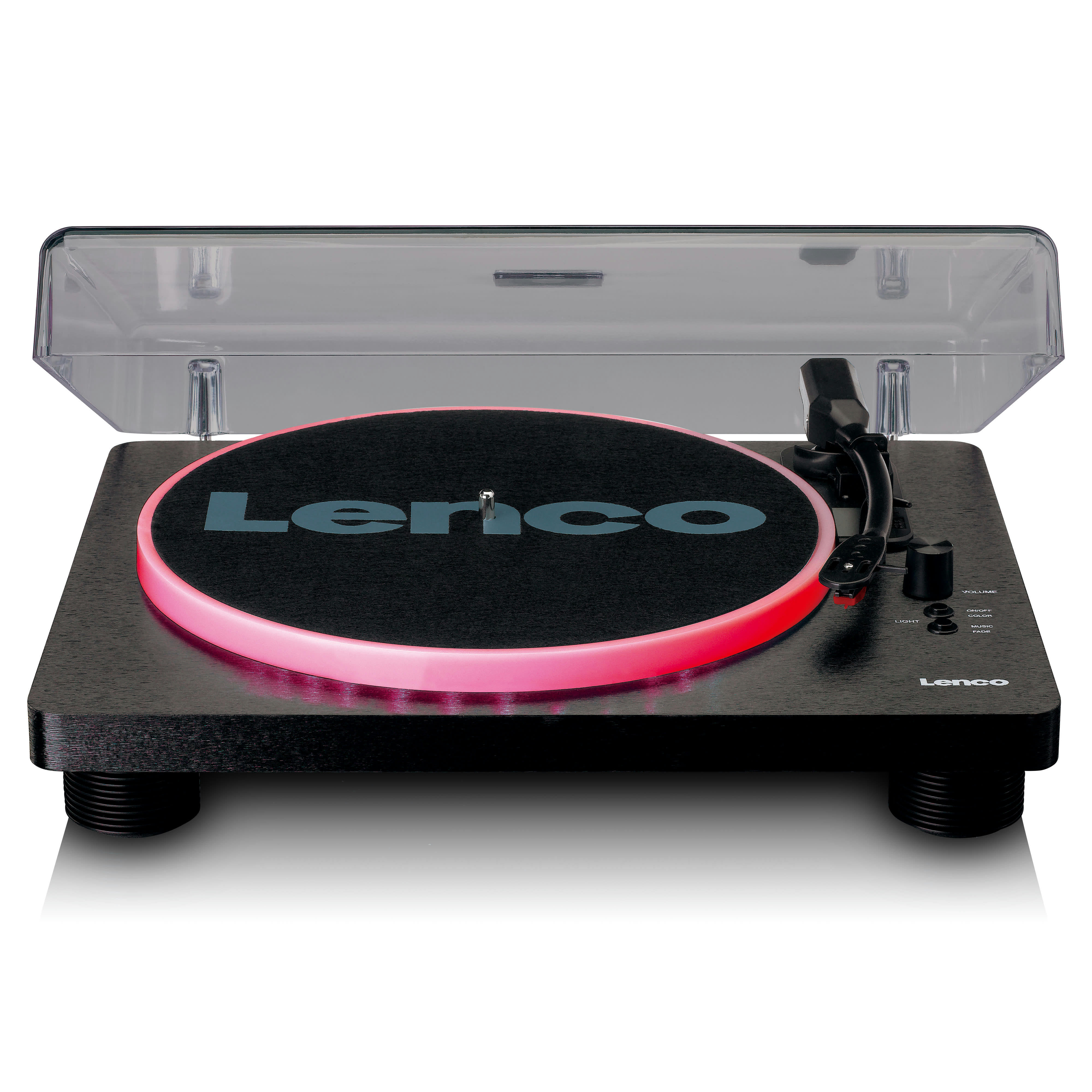 - Platine vinyle avec haut-parleurs intégrés et