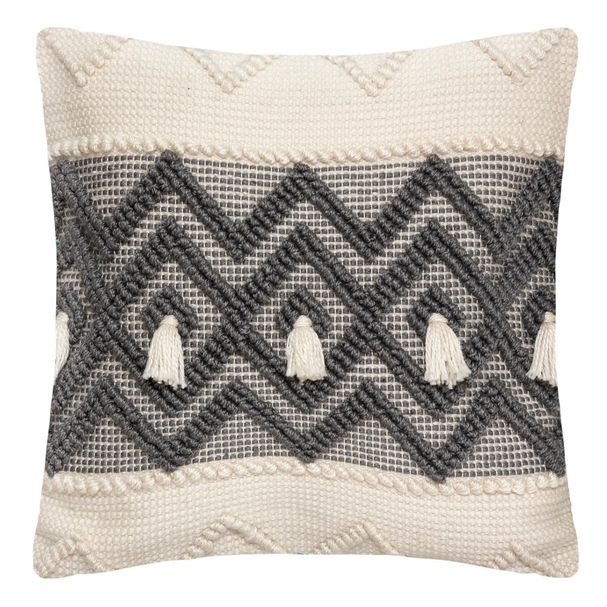 Cushion "R.O.W." Ivory white, 45x45 cm