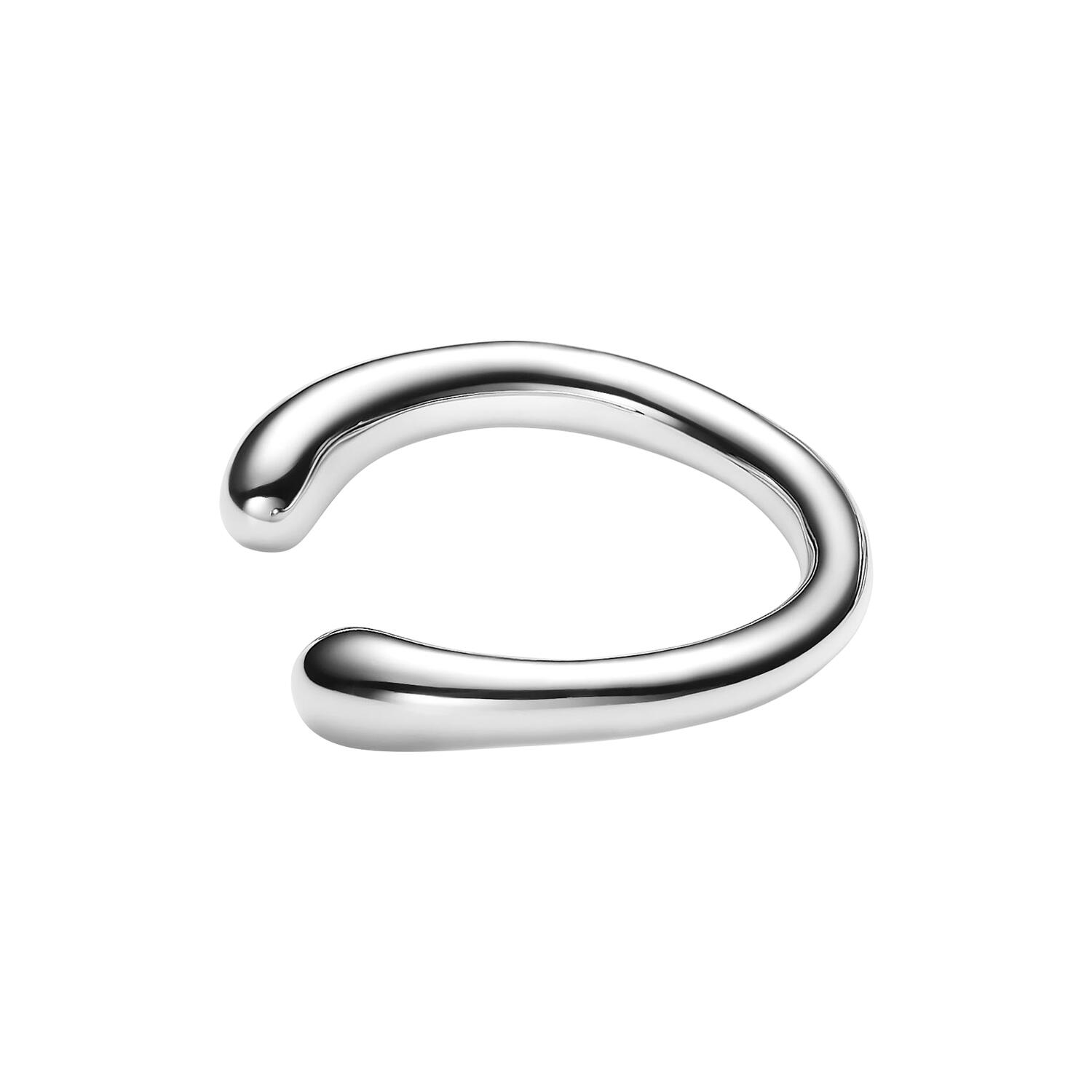 Curl Earcuff Small, silver