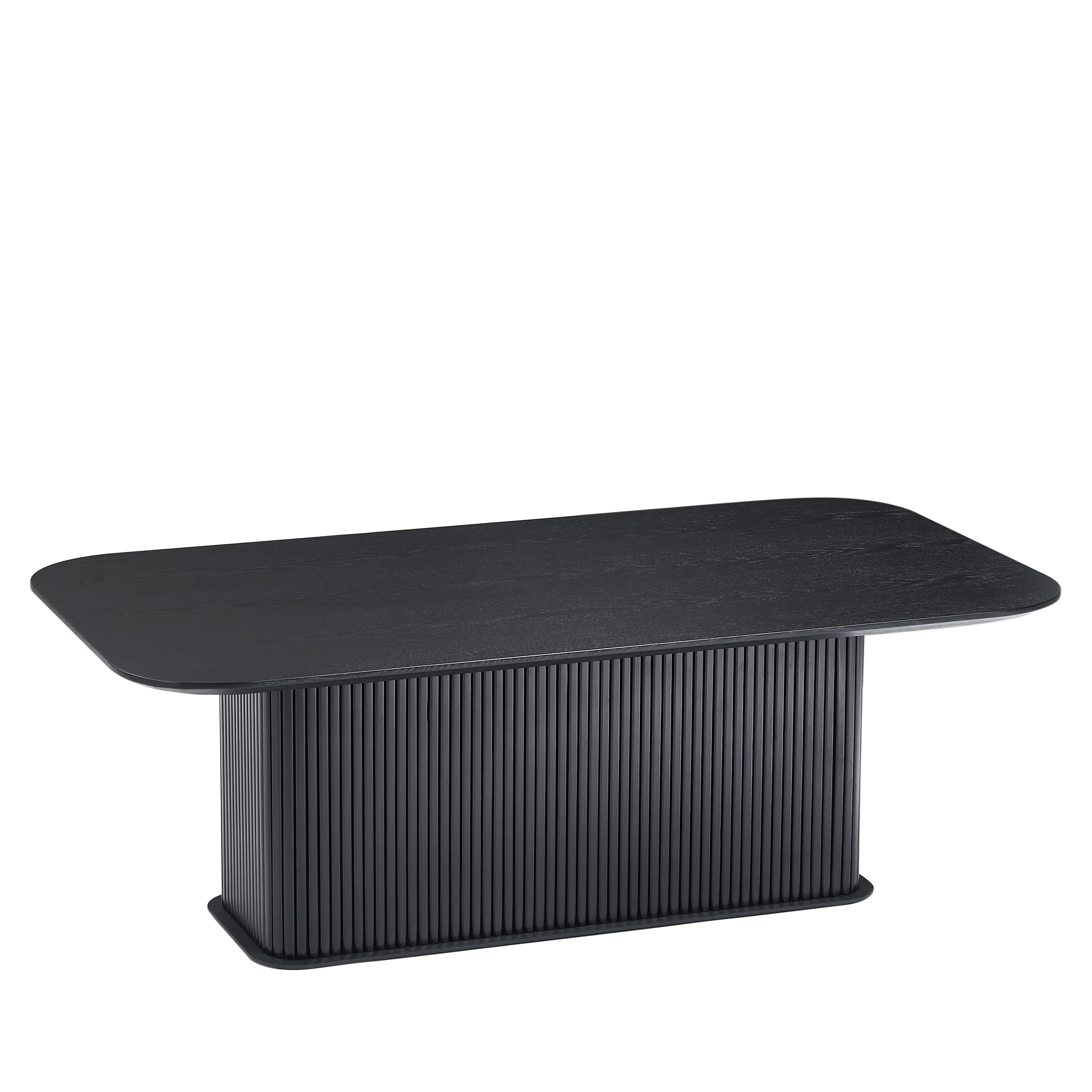 Coffee Table Oak Wood Surface And Metel Feet