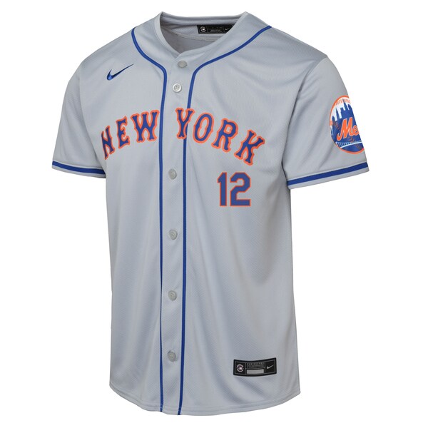 Francisco Lindor New York Mets Nike Youth Road Limited Player Jersey - Gray