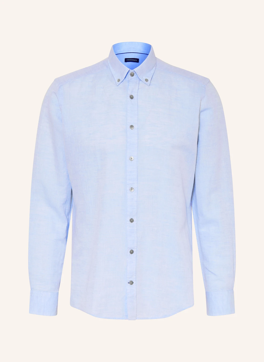 STROKESMAN'S Hemd Regular Fit mit Leinen