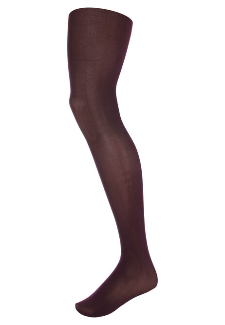 Womens Burgundy 80 Denier Opaque Tights
