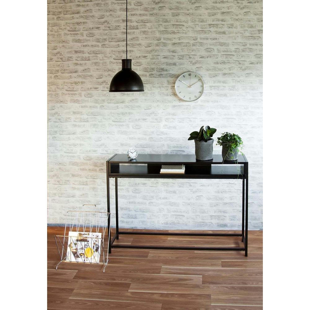 FUSHION - Console design métal L. 122 x H. 81 cm noir