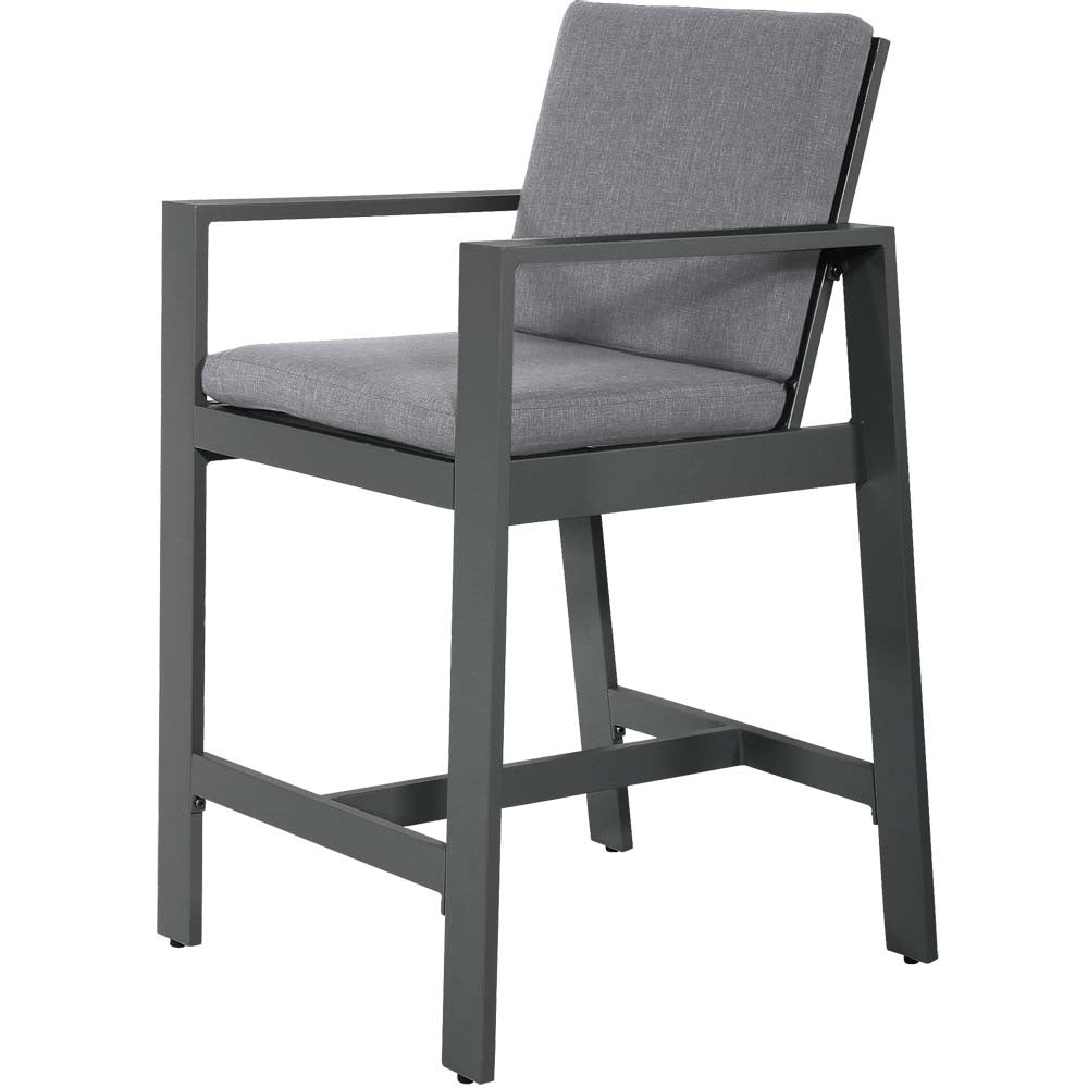 Lesli Living bistrostoel Malibu - grijs - 63x72x111cm - set van 2