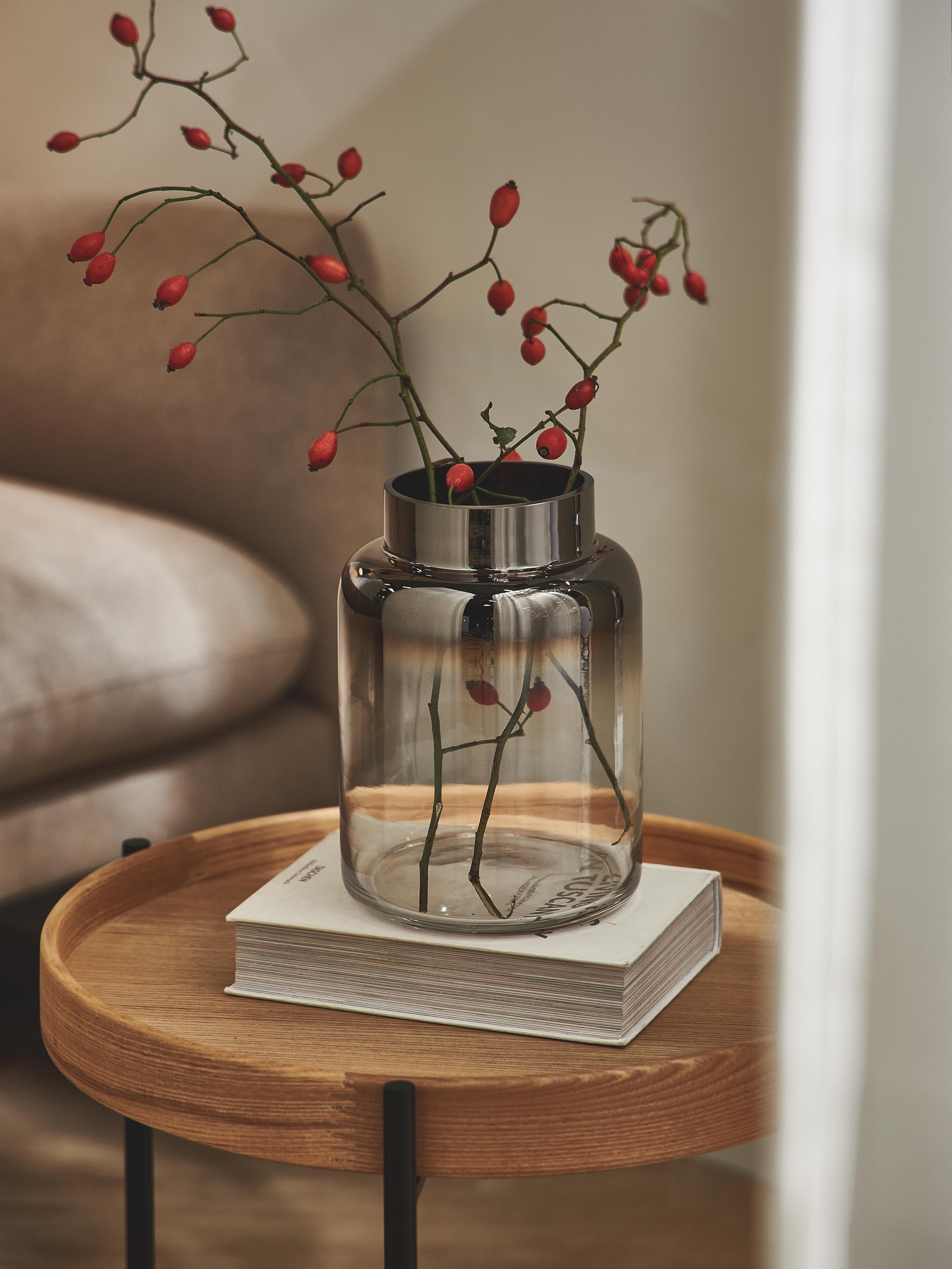 Mundgeblasene Glas-Vase Uma, H 20 cm