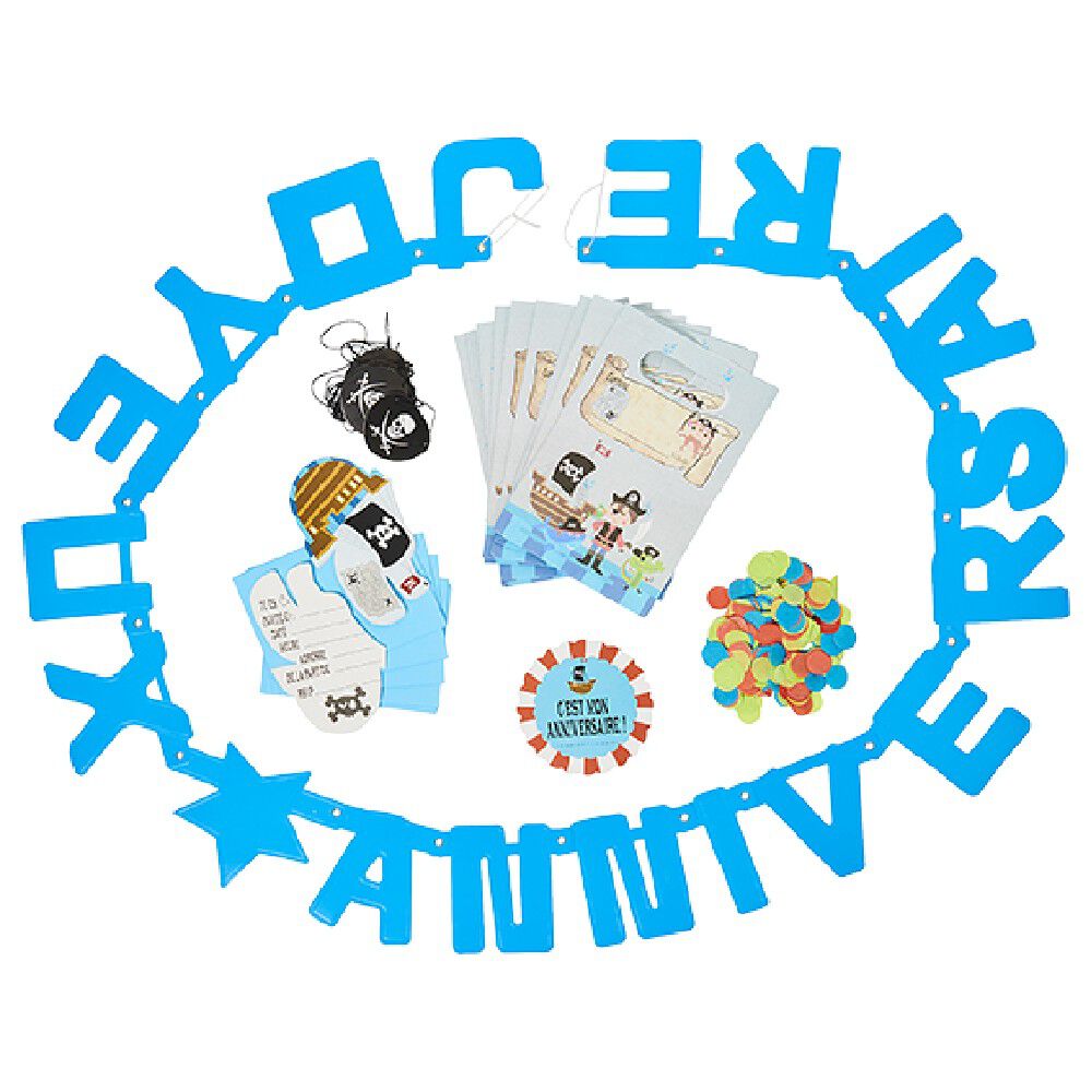 Kit déco anniversaire thème pirate