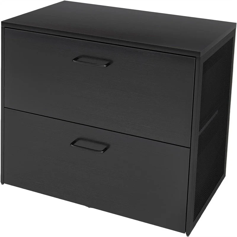 2 Drawers Wood Lateral File Cabinet - 15.7D x 31.5W x 27.5H