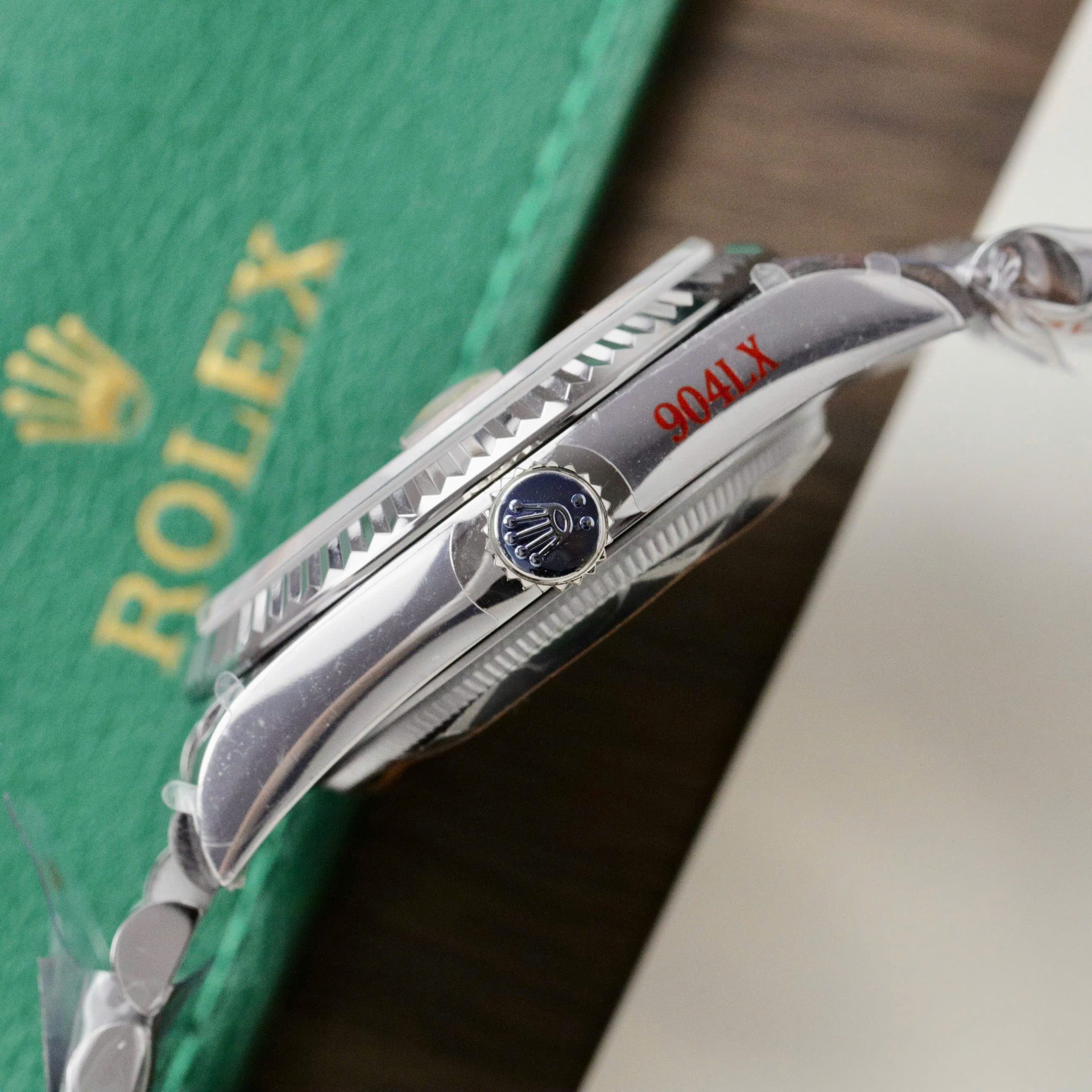 Rolex Day-Date 128236 904L Steel Ice Blue Dial CZ Diamonds 36mm Super Clone