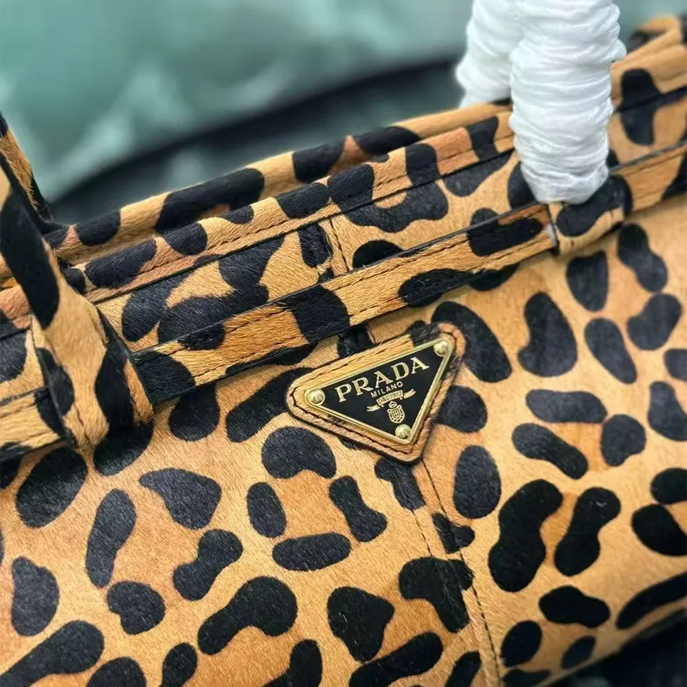 Prada Bonnie mini printed leather handbag (7A regular version)