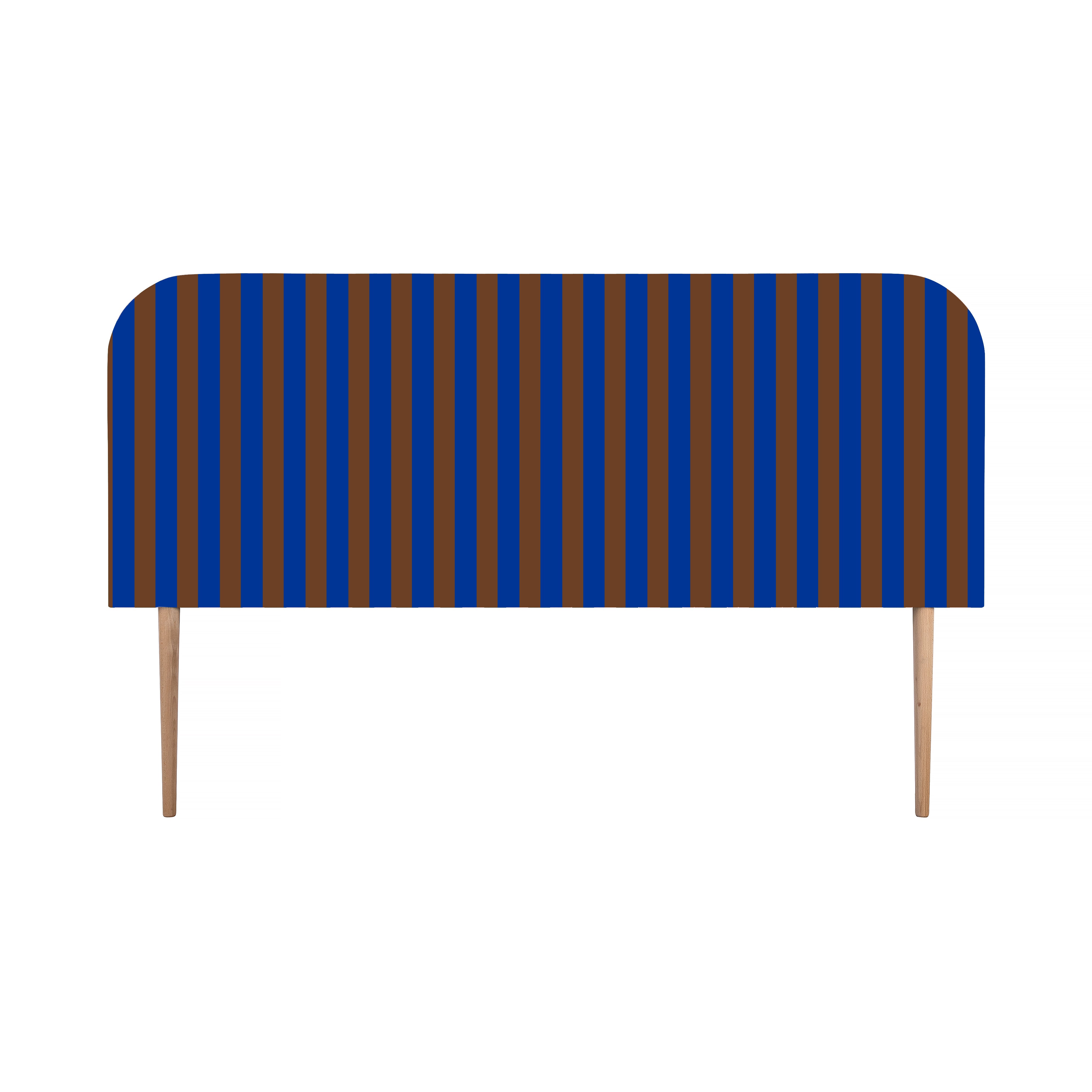 Gestoffeerd fluwelen hoofdbord met strepen 160x97cm